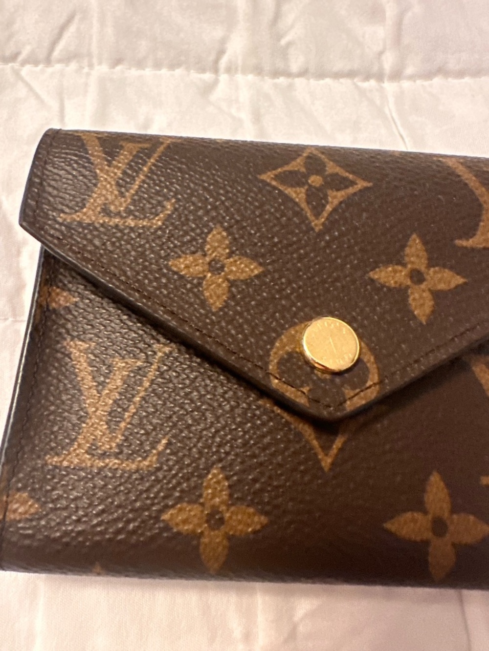 Louis Vuitton Brown Monogram Canvas Victorine Wallet Pre-loved - AUTHENTIC